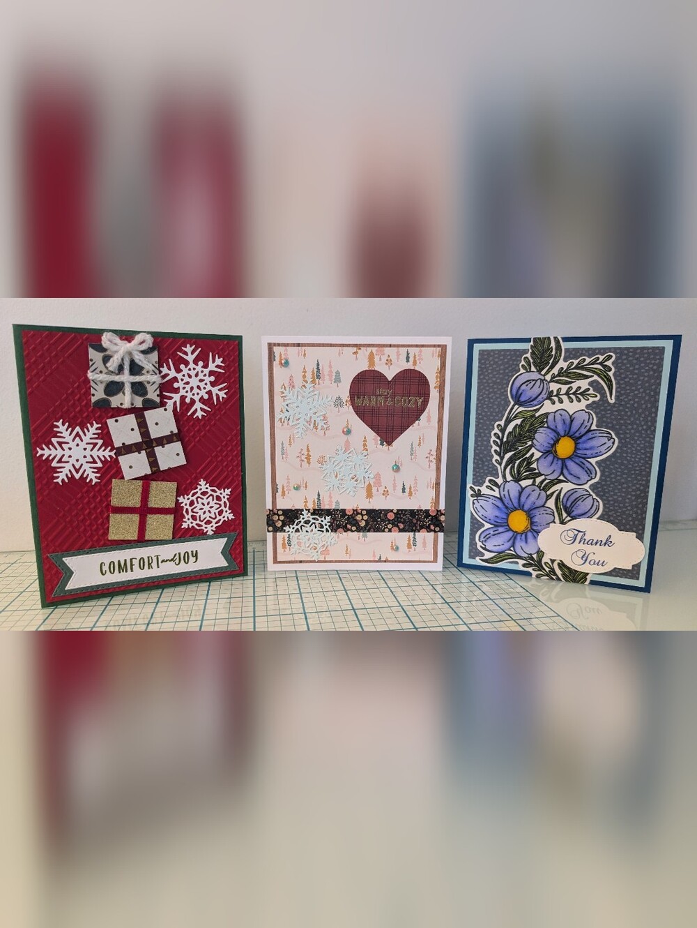 Set Of Holiday/Winter-Themed Cards